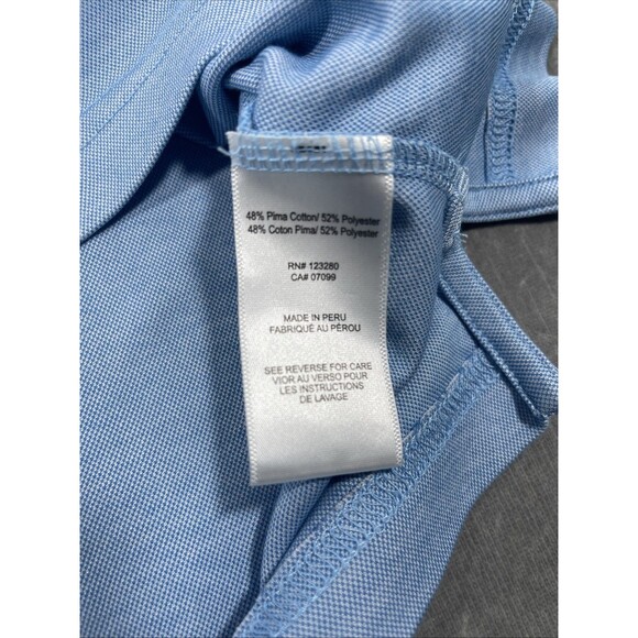 Travis Mathew Mens XXL Blue Gray Collar Golf Polo Shirt - Picture 6 of 7